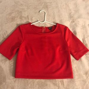 Express Red crop top